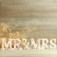Letras Mr Mrs con flores