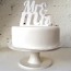 Cake topper Pastel Mr Mrs