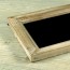 Pizarra de madera rectangular