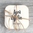 Posavasos de madera personalizable