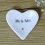 Corazón de cerámica Mr Mrs