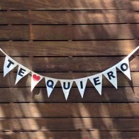 Guirnalda con banderines Te Quiero
