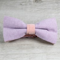 Pajarita de boda lila