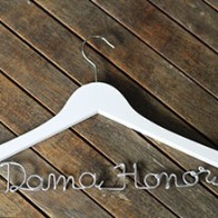 Perchas personalizadas dama de honor