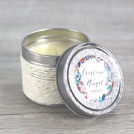 Vela lata personalizable